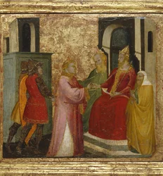 Der heilige Laurentius vor dem Präfekten Valerianus